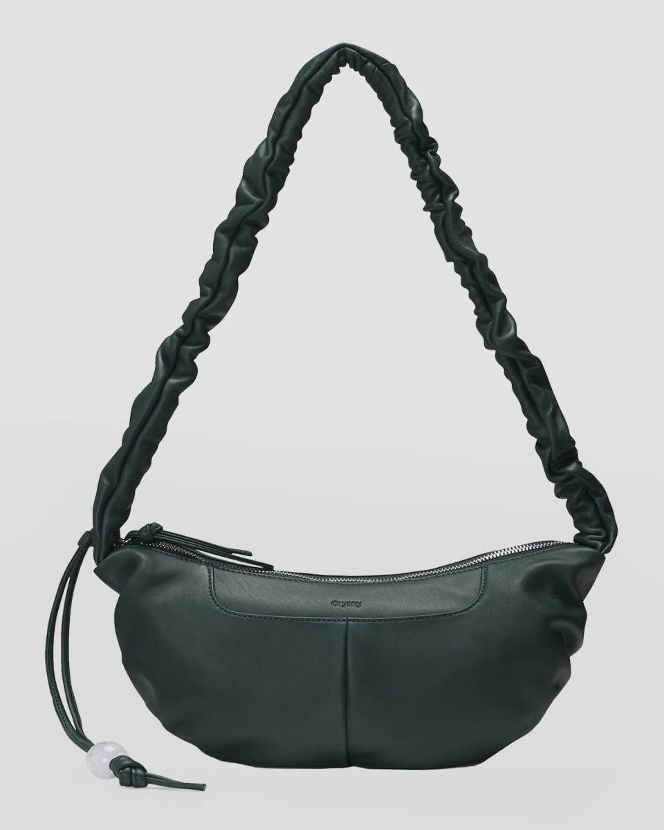 Kech Ruched Zip Crossbody Bag
